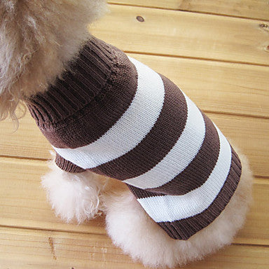 Striped Pattern Dog Sweater