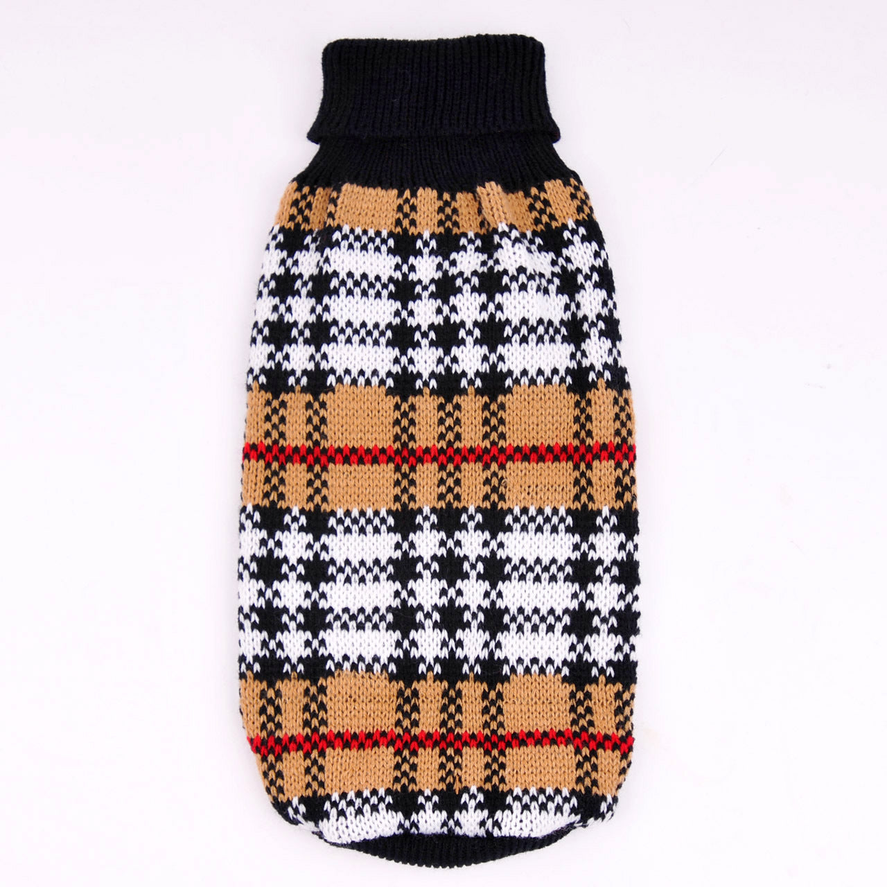 Classic Plaid Pattern High-End Pet Sweater