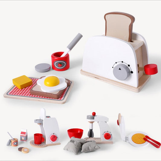 Wooden Kitchen Pretend Play Simulation Toy 4 Styles