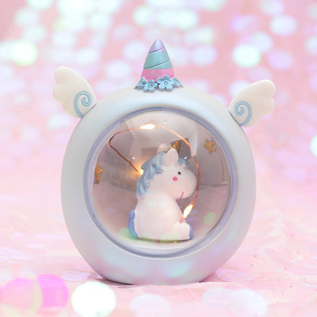 Round Unicorn Night Light LED