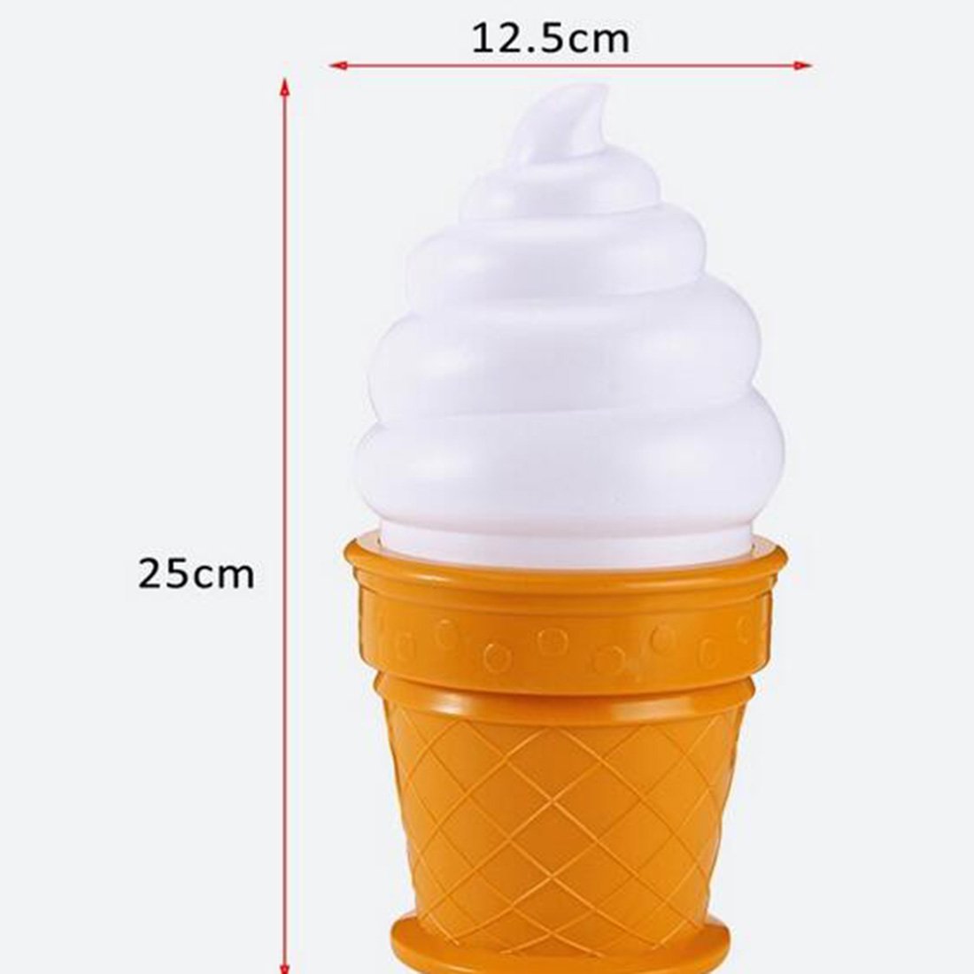 Ice Cream Cone Shaped LED Night Light