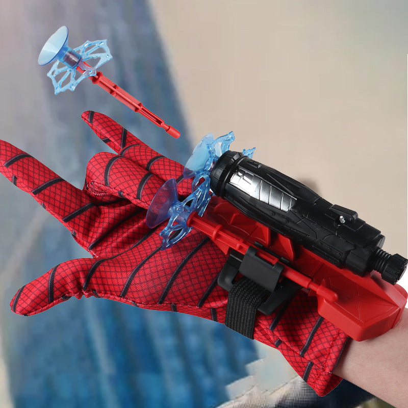 Spider-Man Bracelet Launcher With Glove Stick To The Wall Soft Bullet