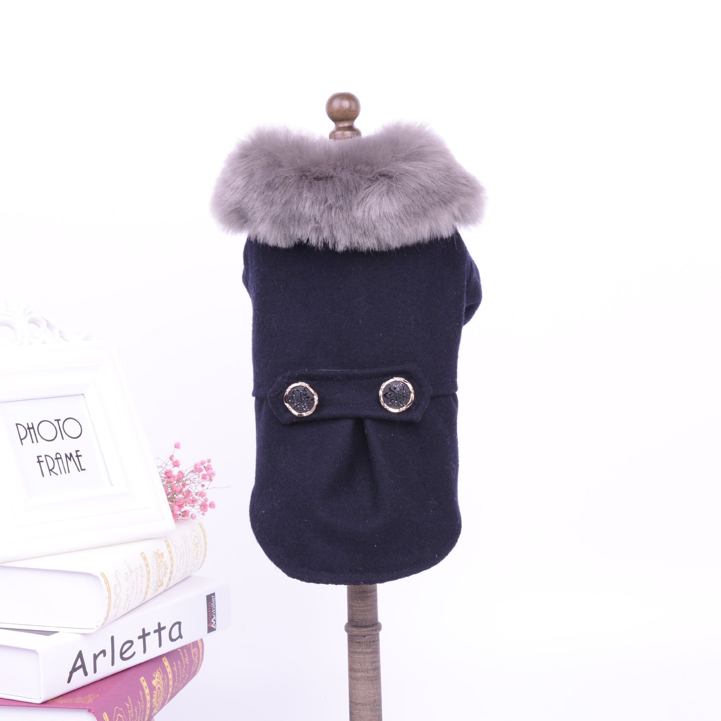 Fur Collar Dog Coat