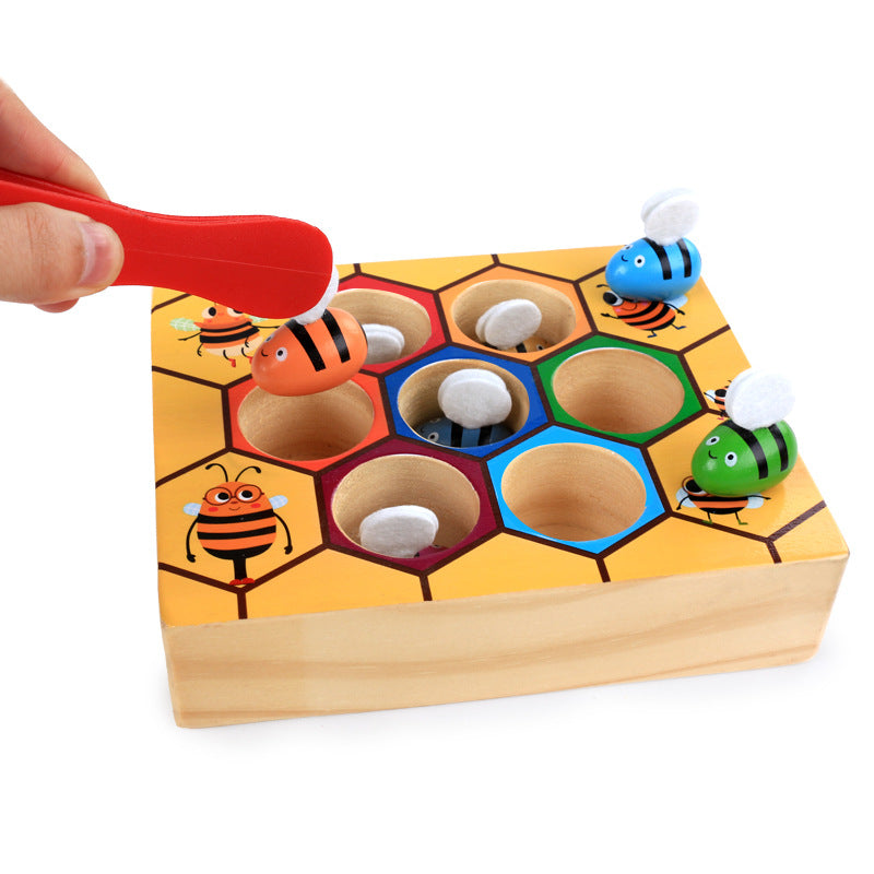 Wooden Beehive Matching Game