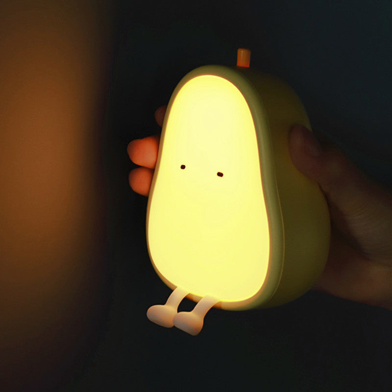 Pear Shaped Dimming Two-Color Temperature Night Light