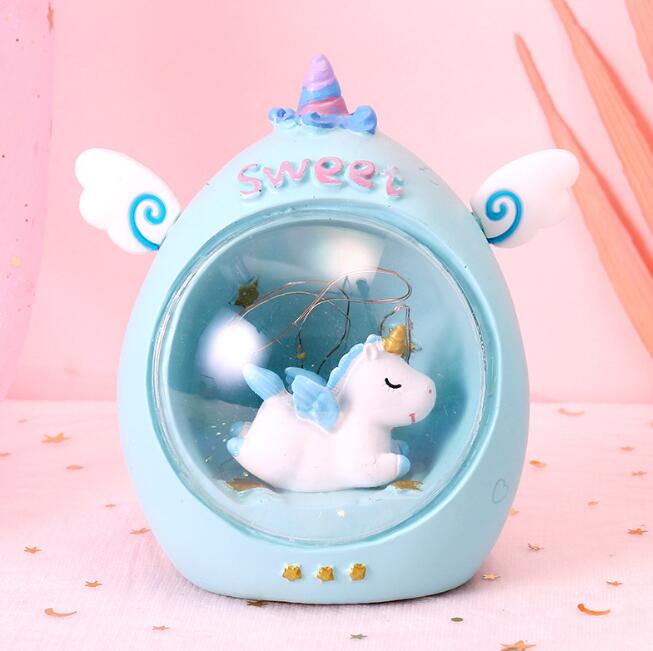 Round Unicorn Night Light LED