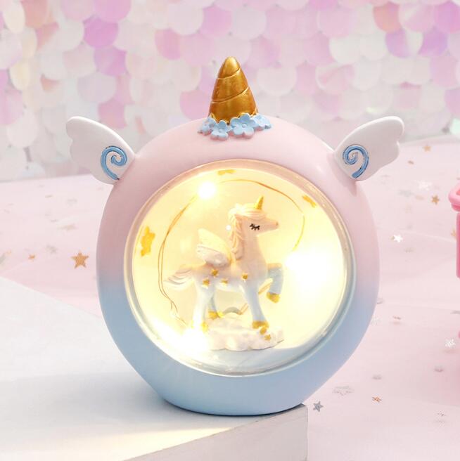 Round Unicorn Night Light LED