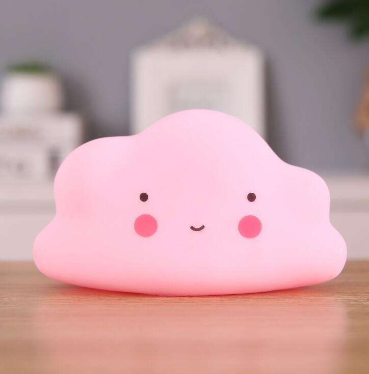 Lovely Led Night Light Silicone Cloud