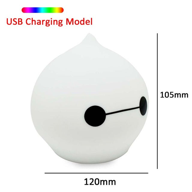 Cat LED USB Rechargeable Silicone Night Light