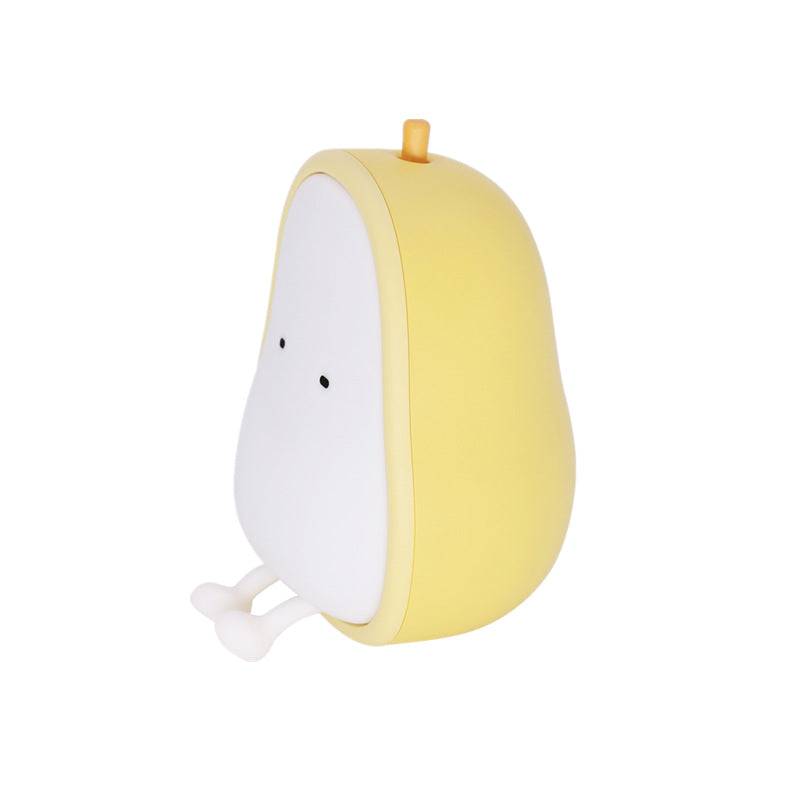 Pear Shaped Dimming Two-Color Temperature Night Light