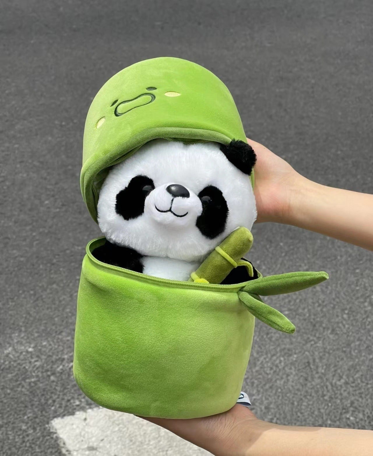 Bamboo Tube Panda Stuffed Toy