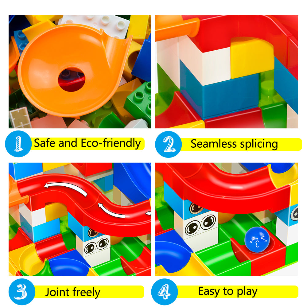 Building Blocks Marble Race Run Maze