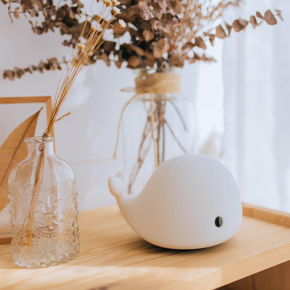 Cute Whale Silicone Nightlight USB Rechargeable