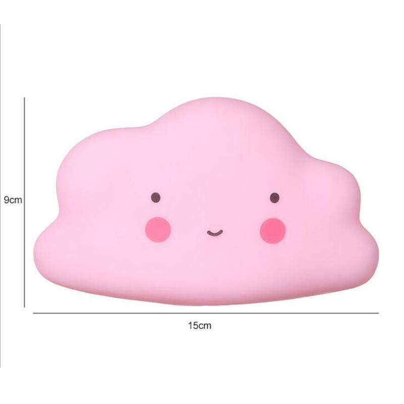 Lovely Led Night Light Silicone Cloud