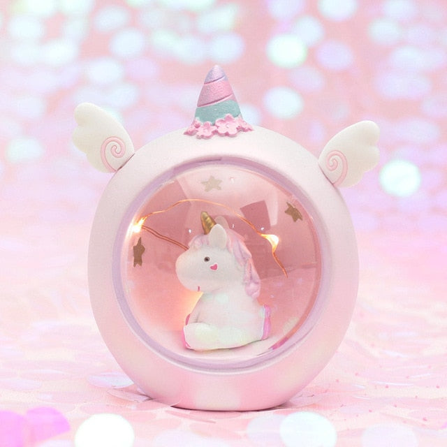 Round Unicorn Night Light LED