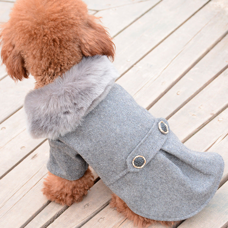 Fur Collar Dog Coat