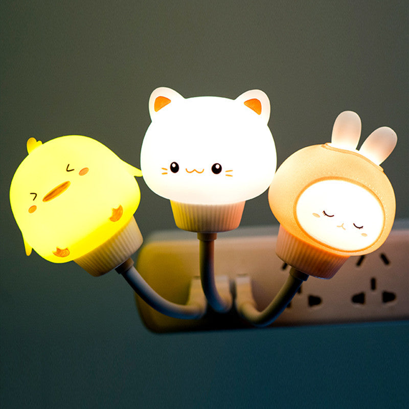 USB Bear, Rabbit, Kitten, Duckling Remote Control Night Light