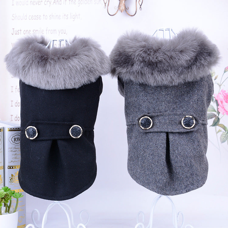 Fur Collar Dog Coat