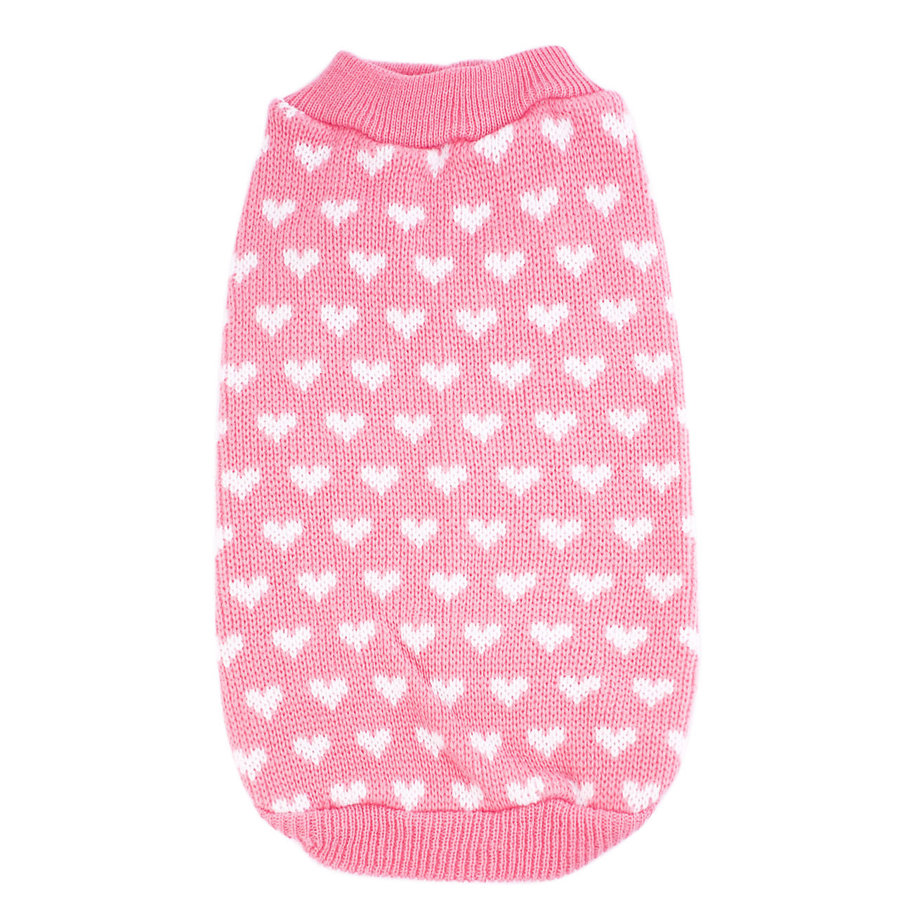 Cute Heart Pattern Dog Sweater