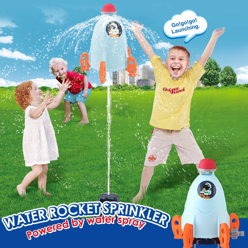 Outdoor Lift-Off Water Space Rocket Sprinkler