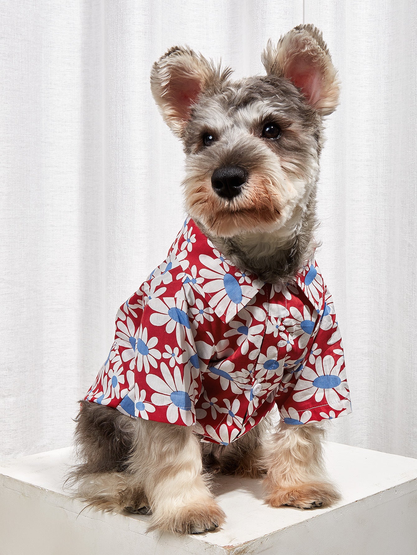 Dog Floral Button up Shirt