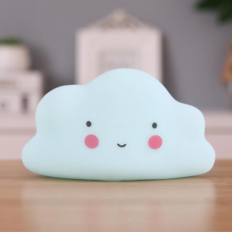 Lovely Led Night Light Silicone Cloud