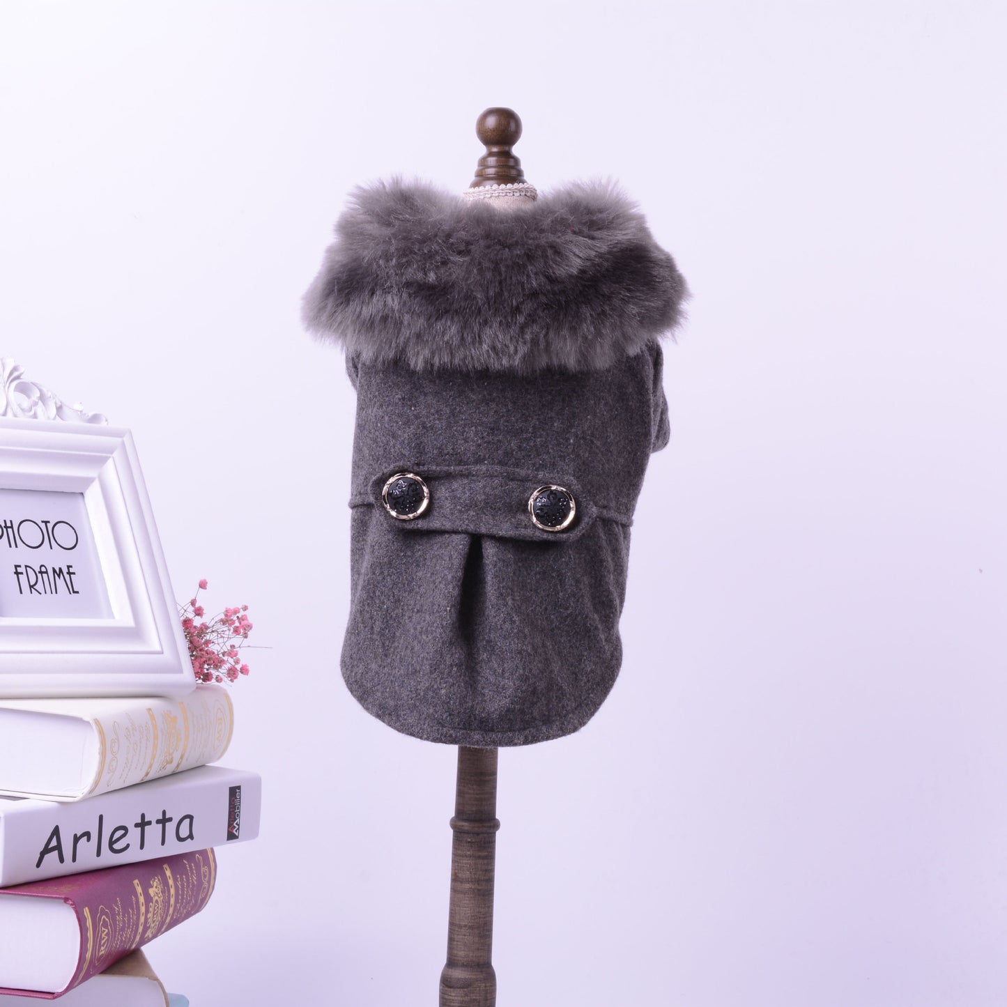 Fur Collar Dog Coat