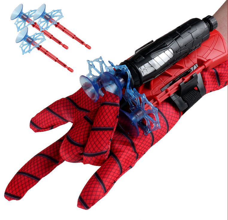 Spider-Man Bracelet Launcher With Glove Stick To The Wall Soft Bullet