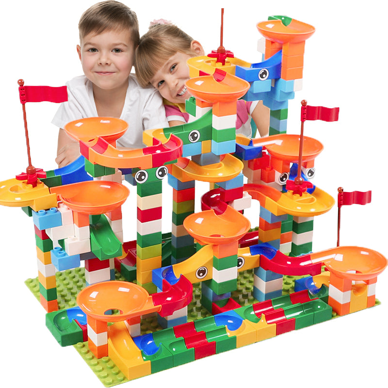 Building Blocks Marble Race Run Maze