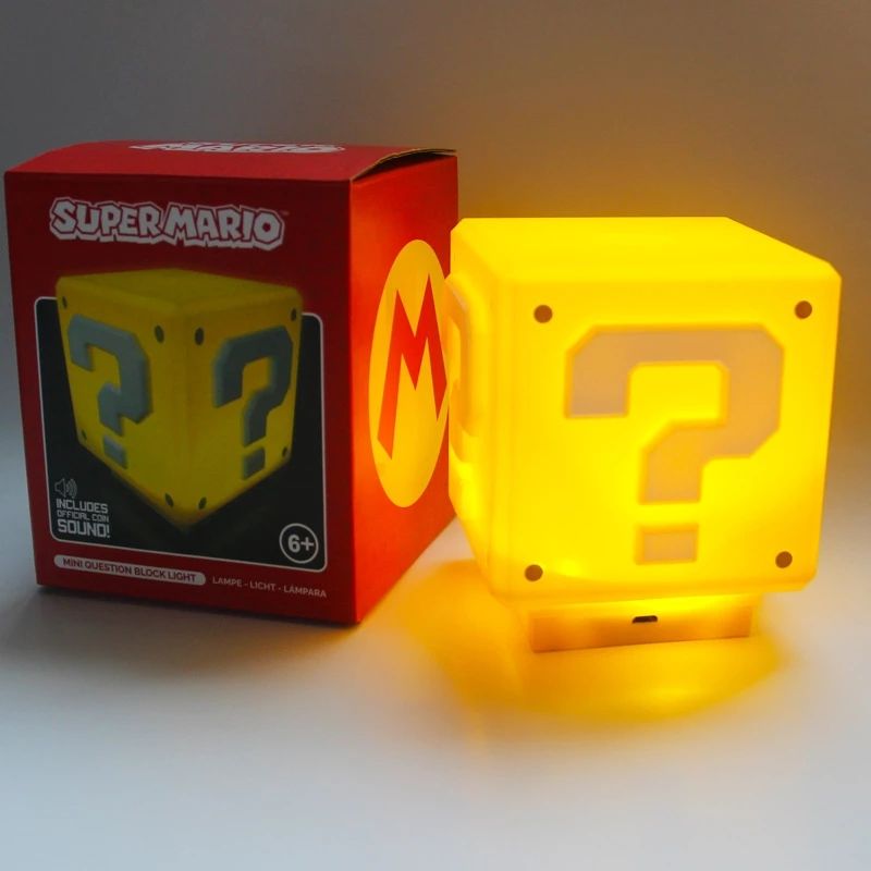 Super Mario Question Mark USB Rechargeable Night Light 3D