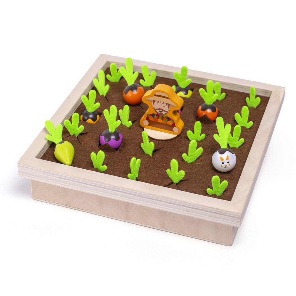 Montessori Wooden Vegetable Memory Game