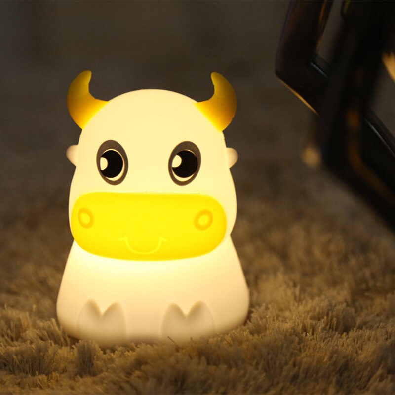 Cow silicone LED night light