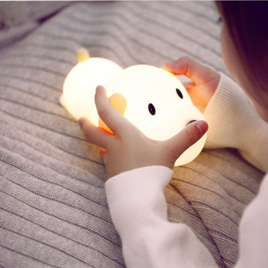 Small Dog Led Silicone Night Light w/USB Charging