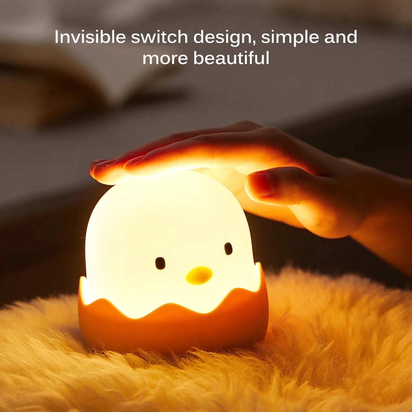 Eggshell Chicken Silicone LED Night Light