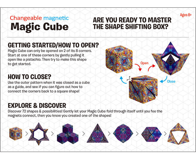 3D Changeable Magnetic Magic Cube